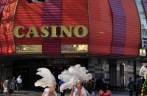 Casino na tradicional rua Fremont, em Las Vegas, em Nevada, nos Estados Unidos